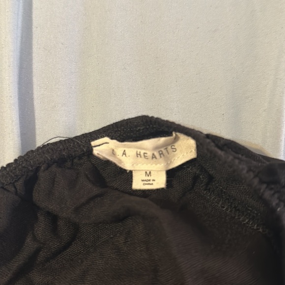 Pacsun LA Hearts Black Strapless Peplum Top - Picture 4 of 4